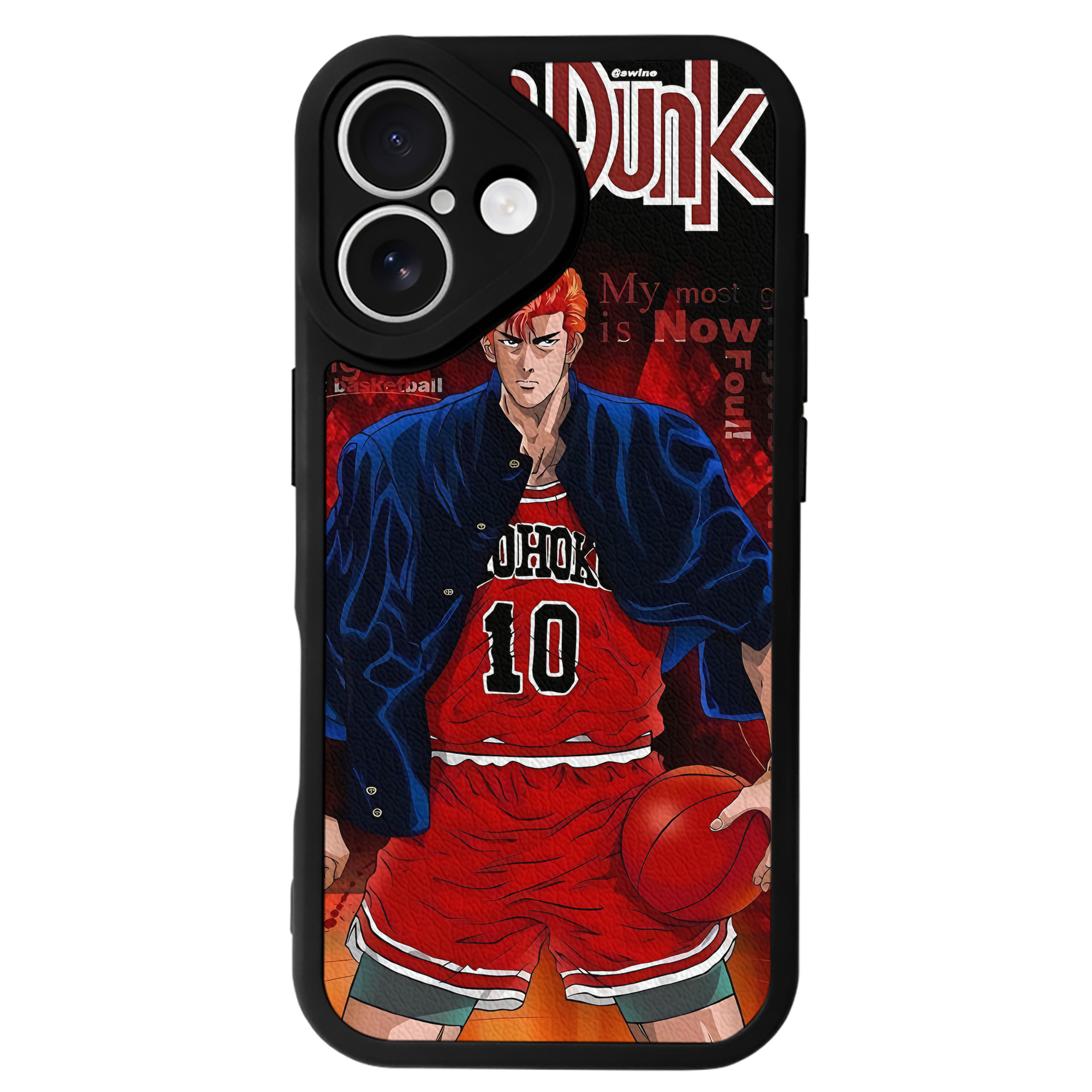 （画像用） SLAM DUNK／スラムダンク 【iPhone 16シリーズ対応】シリコンスマホケース（レザー調） 材質：シリコン